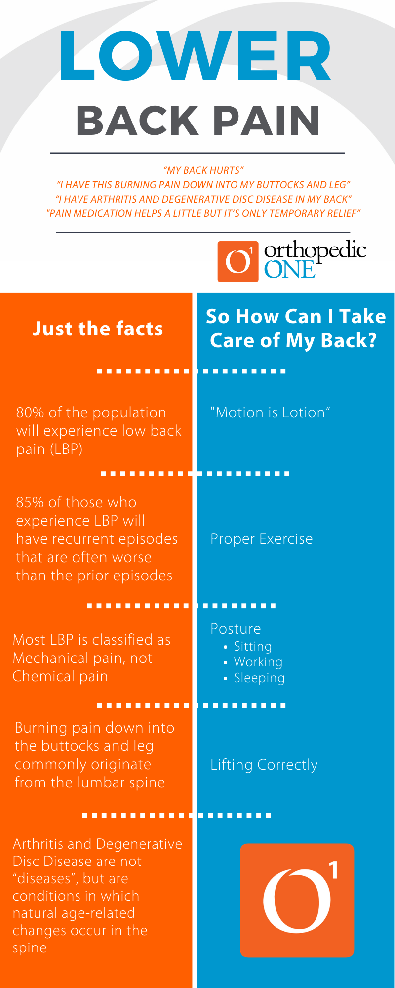 Lower Back Pain Stats and Solutions | Orthopedic One