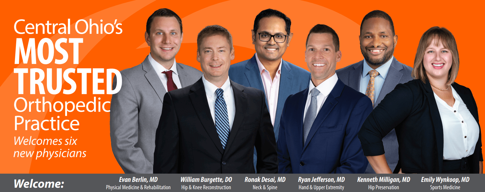 Orthopedic One Welcomes Six New Physicians Orthopedic One